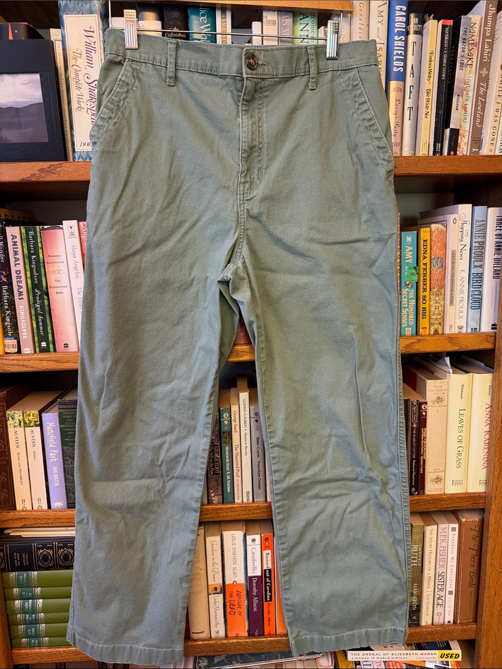 GH Bass green cotton pants W8